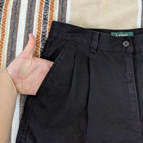 Black Ralph Lauren High Waisted Trousers - Picture 8 of 9